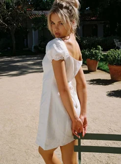 Princess Polly Vestiar Mini Dress  White New