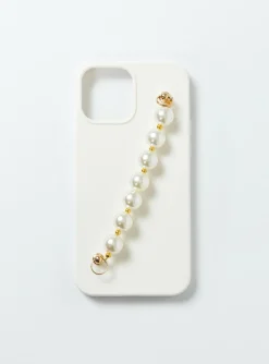 Princess Polly Vetto Pearl Iphone Case  Cream Flash Sale