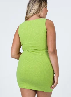 Princess Polly Vinnie Mini Dress  Green Clearance