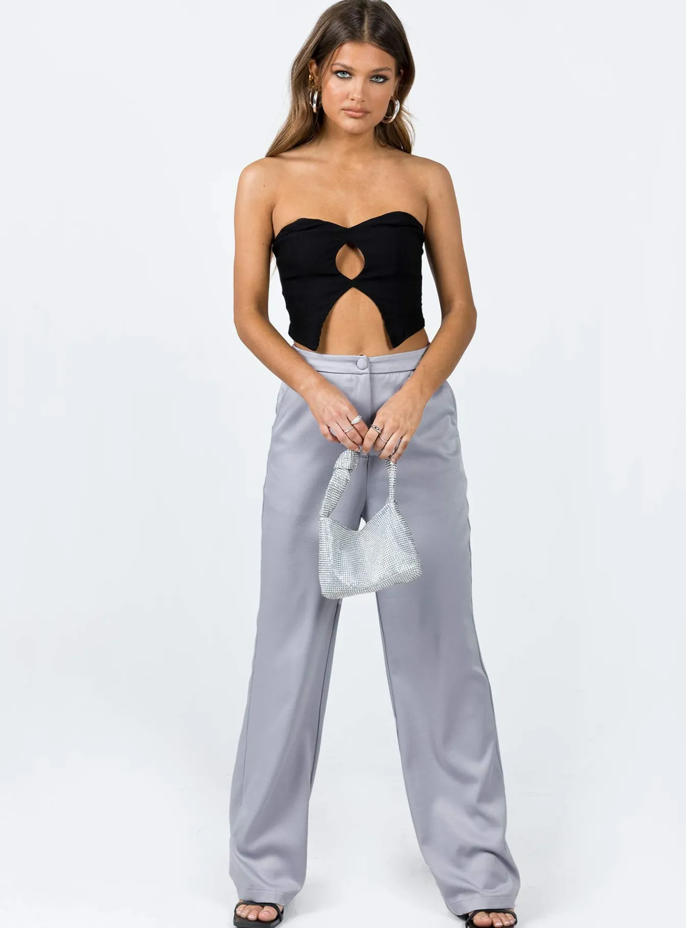 Princess Polly Vinnie Pants Grey Fashion