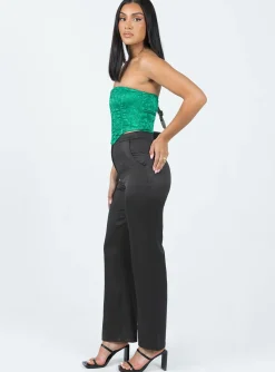 Princess Polly Vinnie Pants  Black Best Sale