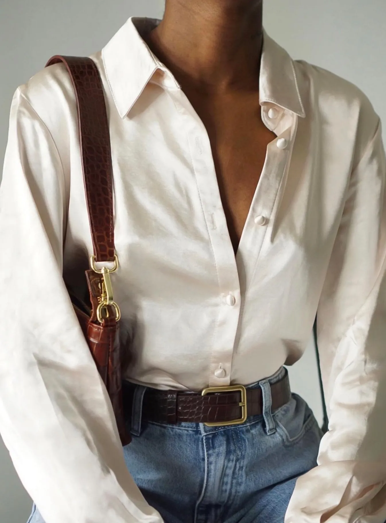 Princess Polly Vintage Vibes Shirt  Champagne Best