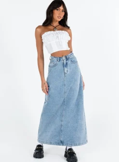 Princess Polly Vip Strapless Top White Best Sale