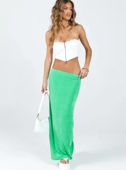 Princess Polly Viviana Midi Skirt  Green Outlet
