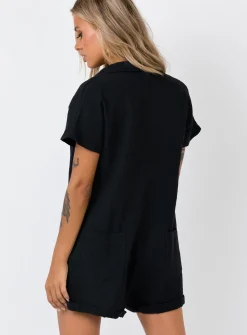 Princess Polly Vixen Romper  Black Cheap