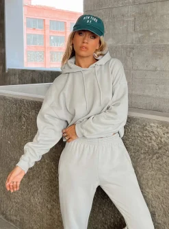 Princess Polly Voce Hoodie  Grey Hot