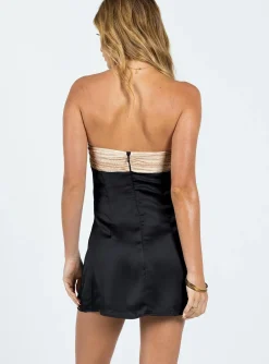 Princess Polly Waldron Strapless Mini Dress Black Fashion