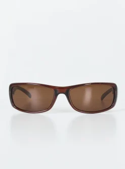 Princess Polly Wallace Sunglasses  Brown Store