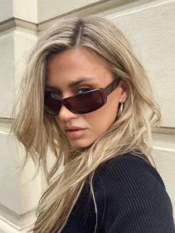 Princess Polly Wallace Sunglasses  Brown Store