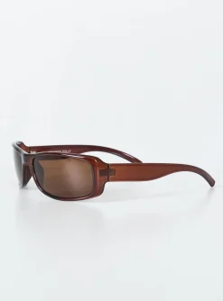 Princess Polly Wallace Sunglasses  Brown Store