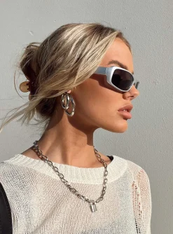 Princess Polly Wallace Sunglasses  Chrome Online