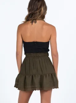 Princess Polly Wandan Mini Skirt Brown Cheap