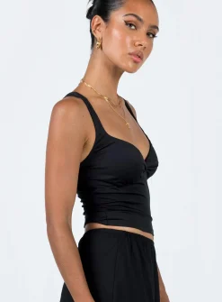 Princess Polly Wandella Tank  Black Cheap