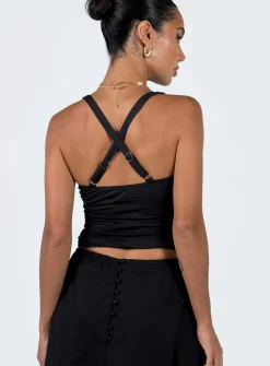 Princess Polly Wandella Tank  Black Cheap