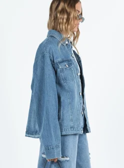 Princess Polly Ward Mid Washjacket   Denim Fashion