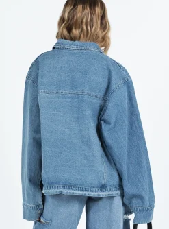 Princess Polly Ward Mid Washjacket   Denim Fashion