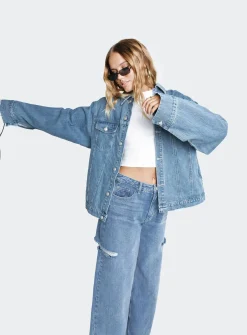 Princess Polly Ward Mid Washjacket   Denim Fashion