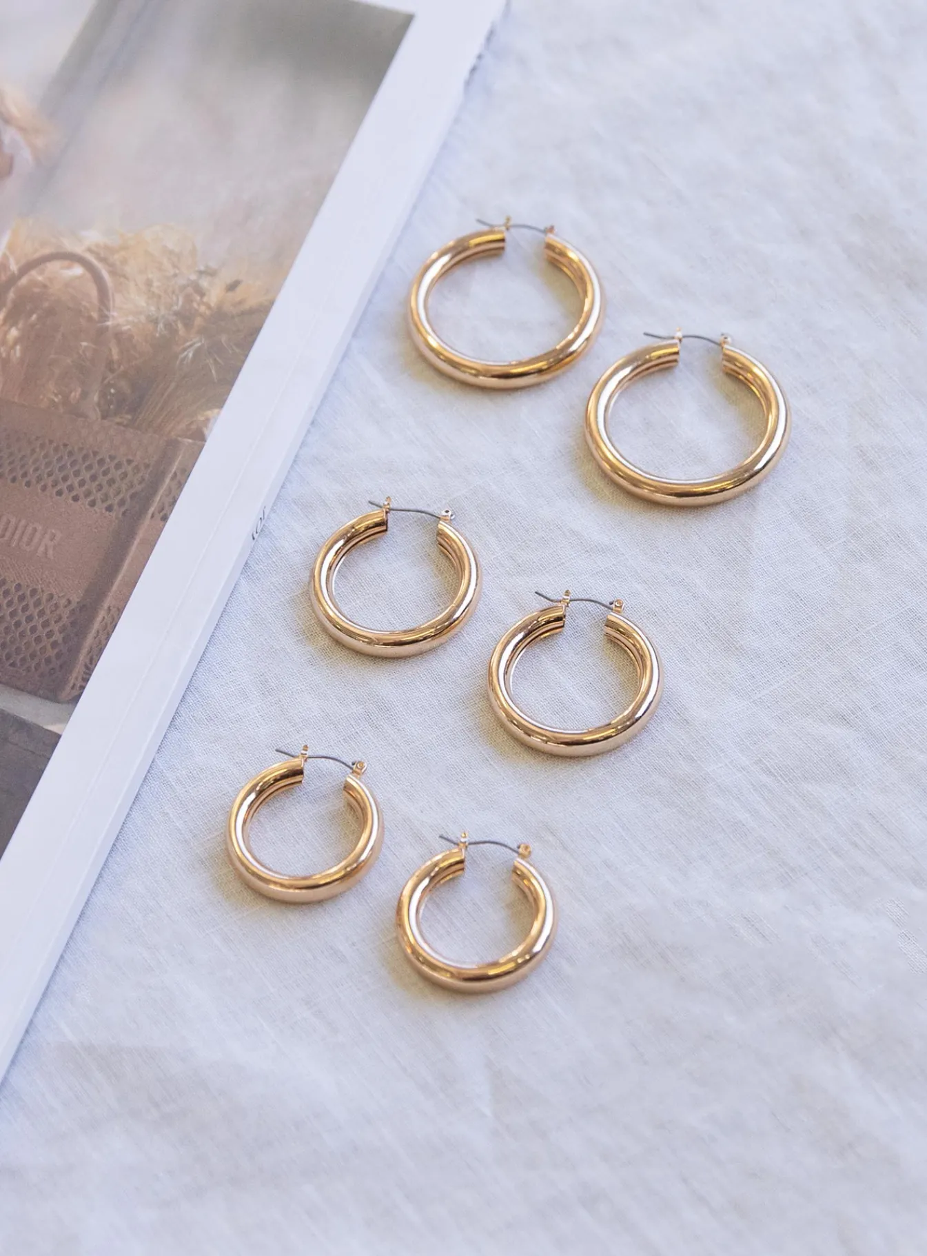 Princess Polly Weekender Hoop Pack Gold Hot