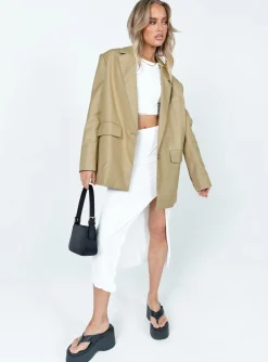 Princess Polly Welcome To The Jungle Blazer Bone Discount