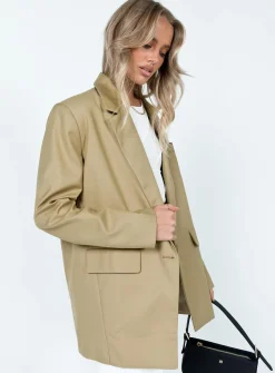 Princess Polly Welcome To The Jungle Blazer Bone Discount