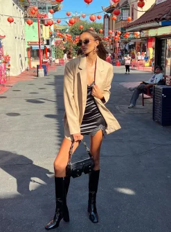 Princess Polly Welcome To The Jungle Blazer Bone Discount