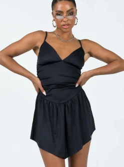 Princess Polly Welsh Mini Dress  Black Store
