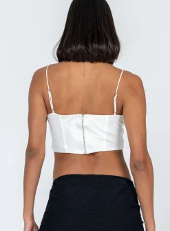 Princess Polly Wendell Top  White Cheap