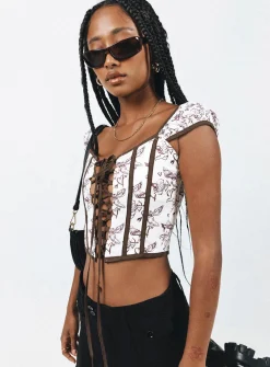 Princess Polly Wentworth Corset Top  Multi Hot