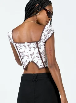 Princess Polly Wentworth Corset Top  Multi Hot