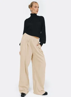 Princess Polly Wexler Pants  Cream New