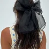 Princess Polly Wicks Hair Bow  Black Shop