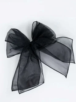 Princess Polly Wicks Hair Bow  Black Shop