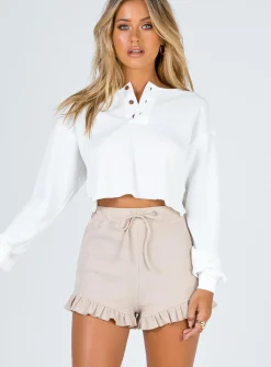 Princess Polly Wild Dreams Short   Beige Outlet