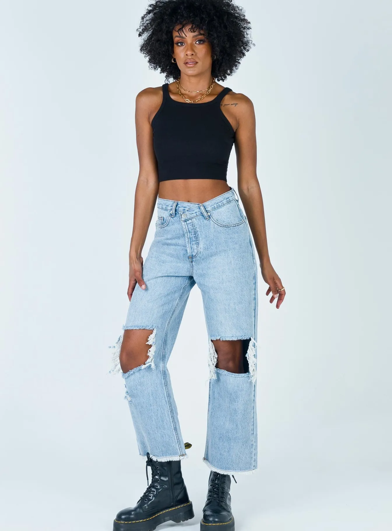 Princess Polly Wild Eyes Tank Top Black Best Sale