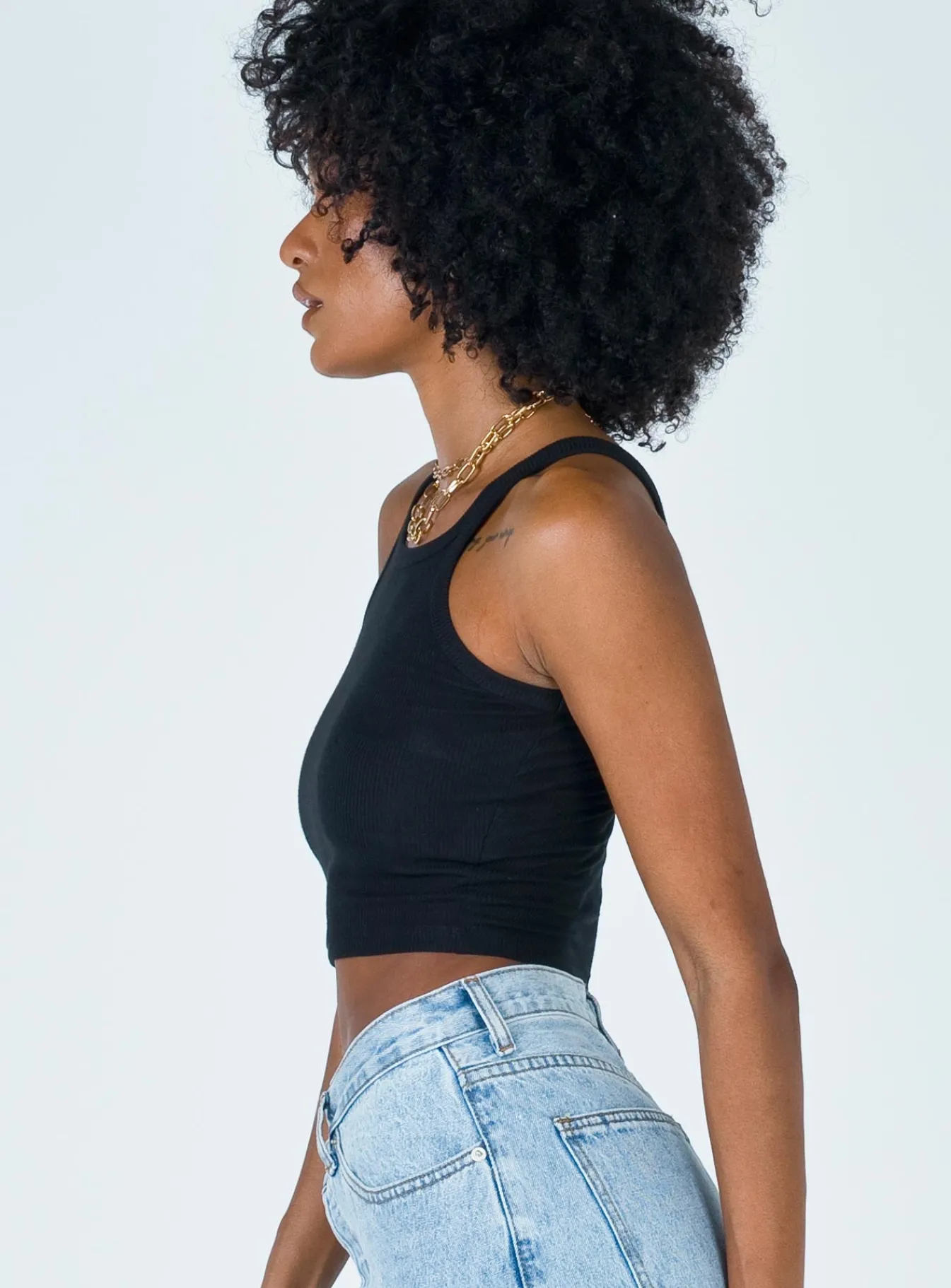 Princess Polly Wild Eyes Tank Top Black Best Sale