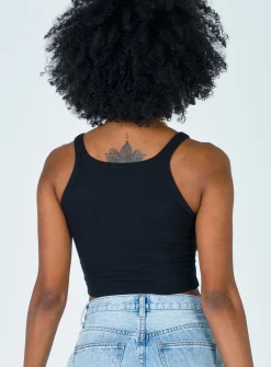 Princess Polly Wild Eyes Tank Top Black Best Sale