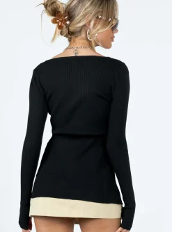 Princess Polly Wild Love Knit  Onyx Hot