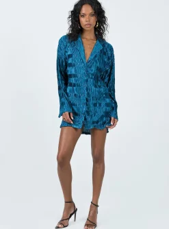 Princess Polly Wilkinson Mini Dress  Blue Store