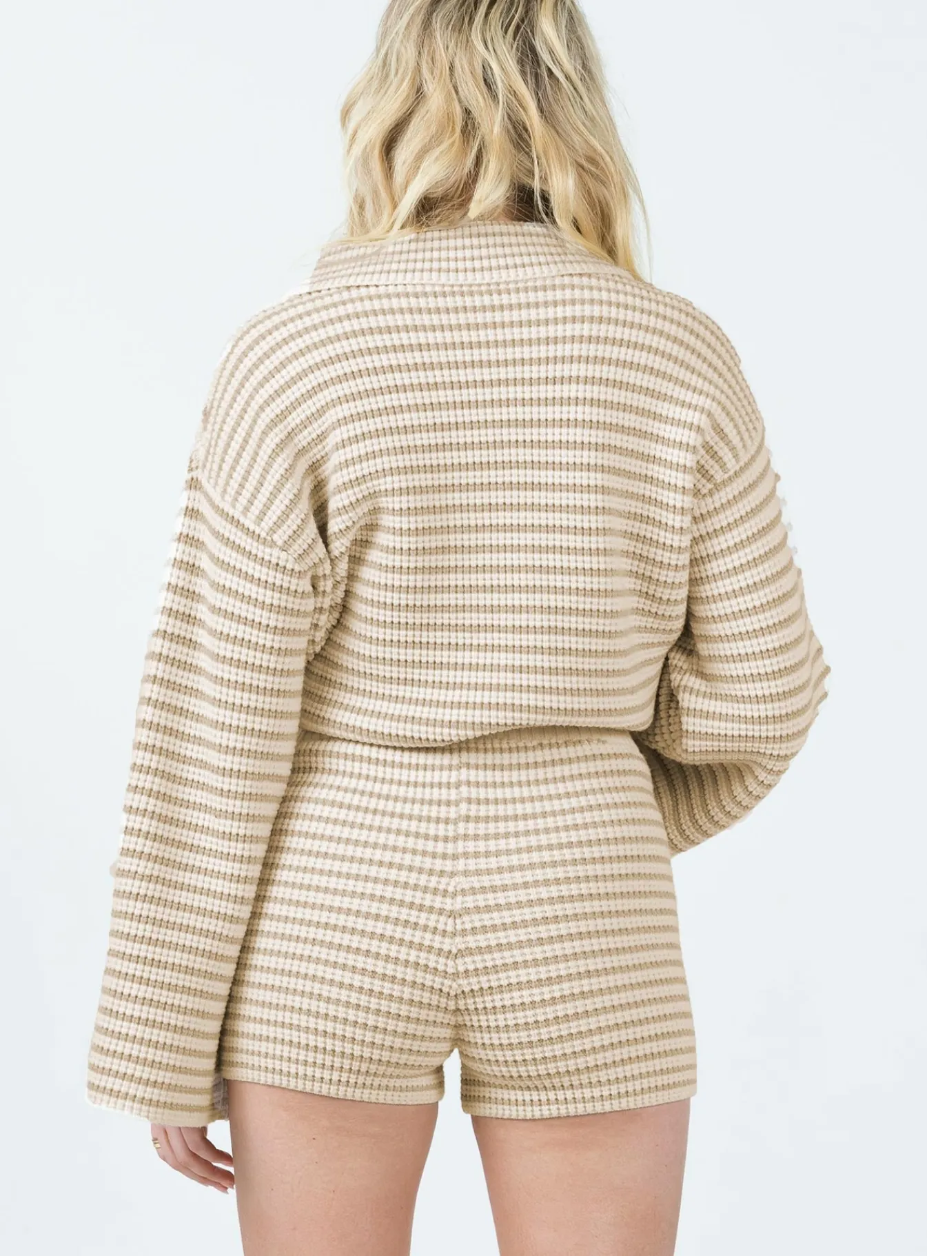 Princess Polly Willbar Knit Shorts White / Beige Online