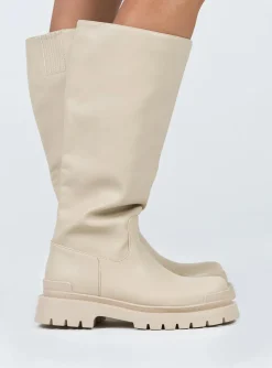 Princess Polly Willink Boots Ecru   Off White Flash Sale