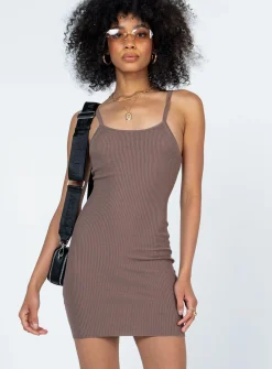 Princess Polly Wilson Mini Dress  Brown Hot