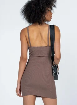 Princess Polly Wilson Mini Dress  Brown Hot