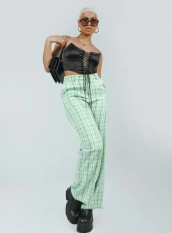 Princess Polly Wiluna Pants  Green Discount