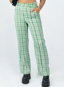 Princess Polly Wiluna Pants  Green Discount