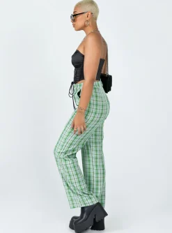 Princess Polly Wiluna Pants  Green Discount
