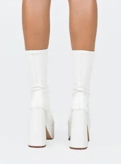 Princess Polly Windsor Smith Angelz Platform Boots  Snow New