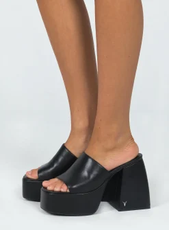 Princess Polly Windsor Smith Highrise Platform Heel  Black Clearance