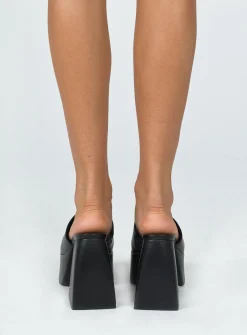 Princess Polly Windsor Smith Highrise Platform Heel  Black Clearance
