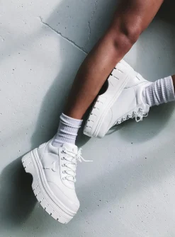 Princess Polly Windsor Smith Lux Sneakers  White Best Sale