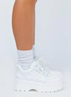 Princess Polly Windsor Smith Lux Sneakers  White Best Sale